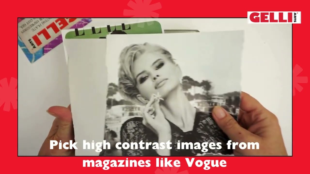 How to Create Magazine Image Transfers with the Gelli Arts® Gel Printing Plate
