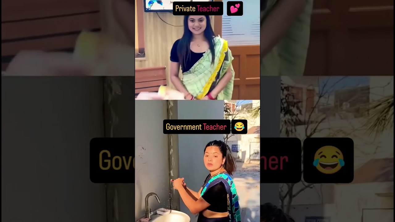 Government Teacher vs private Teacher Lifestyle #ytshorts #youtubeshorts #explore #viralreels #love
