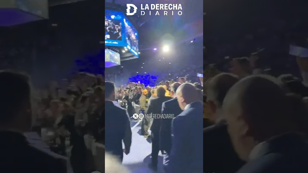 🇦🇷🇪🇸 | #AHORA EXCLUSIVO: Milei es masivamente ovacionado al ingresar al Madrid Economic Forum