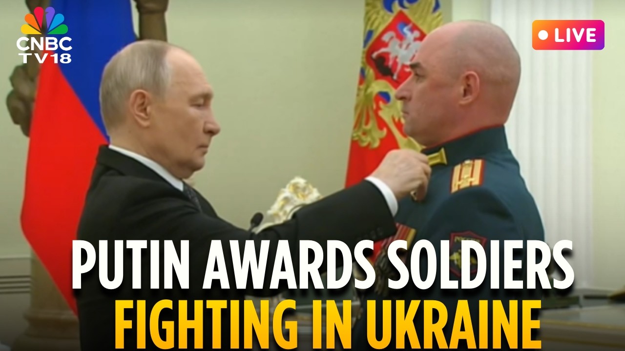 Vladimir Putin LIVE | Putin Awards Soldiers Fighting in Ukraine On Defender Of Fatherland Day | N18G