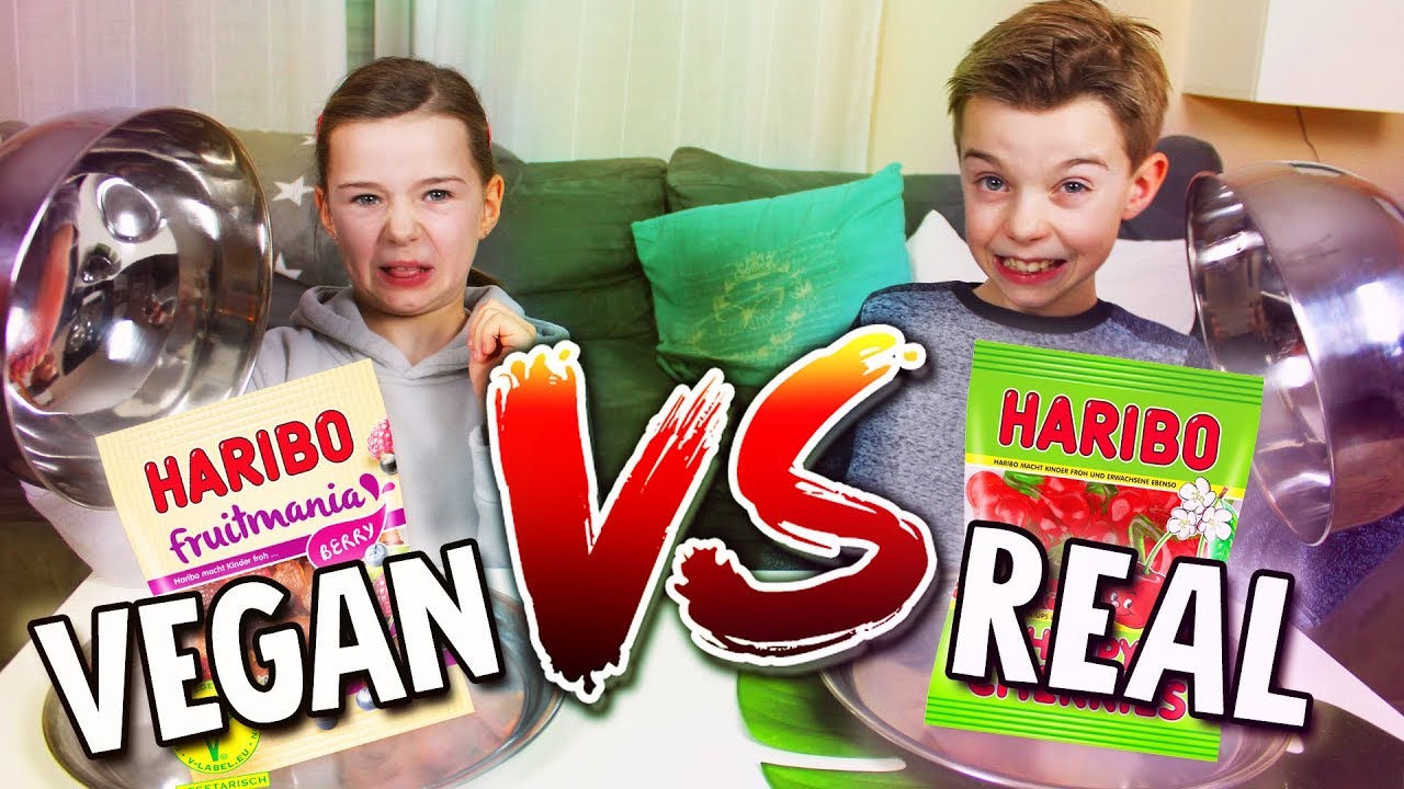 REAL FOOD vs. VEGAN FOOD CHALLENGE - Schmeckt IHR den Unterschied? Lulu & Leon - Family and Fun