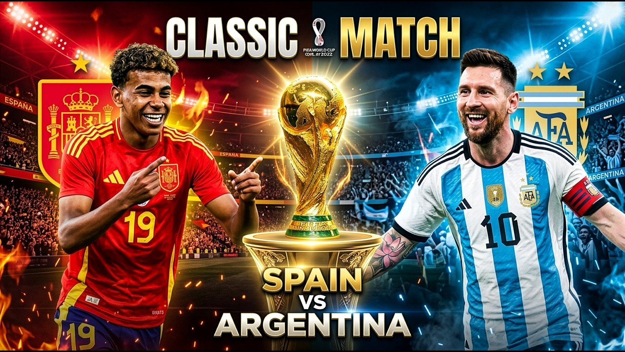 ⚽ Spain vs Argentina LIVE | FC 26 World Cup Final Simulation | Full Gameplay