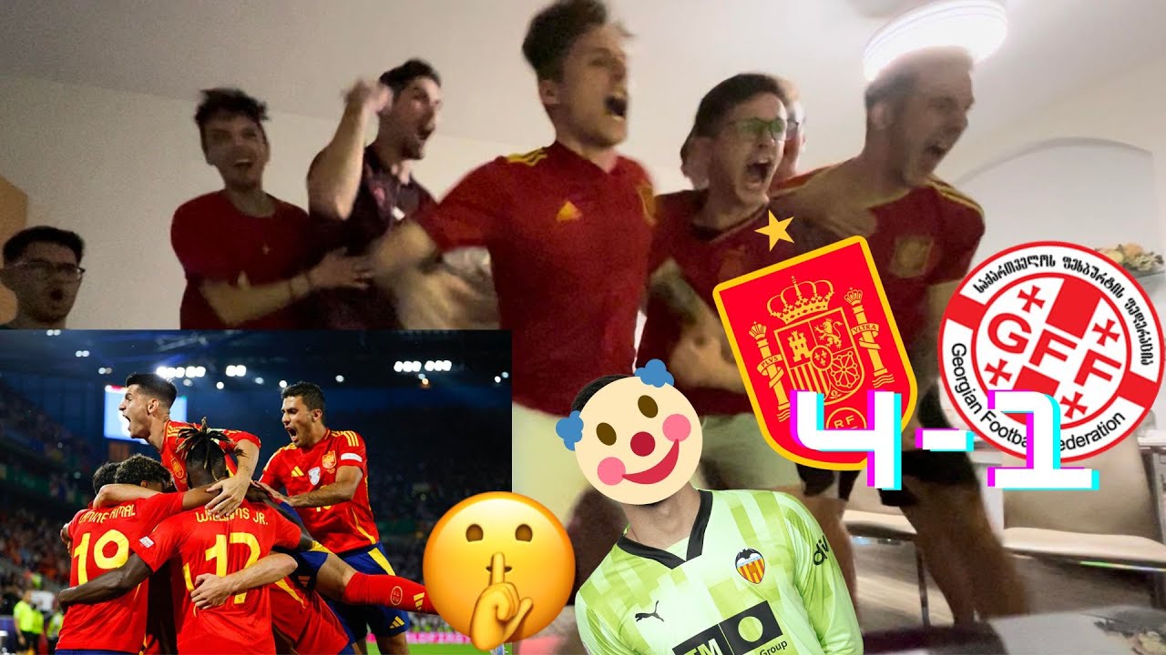 LOCURAAA!!! | REACCIÓN ESPAÑA 4-1 GEORGIA | A POR ALEMANIA!