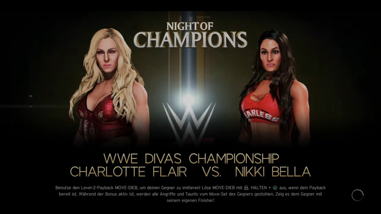 WWE 2K20 - Charlotte Flair vs Nikki Bella - PS5 in 4K UHD