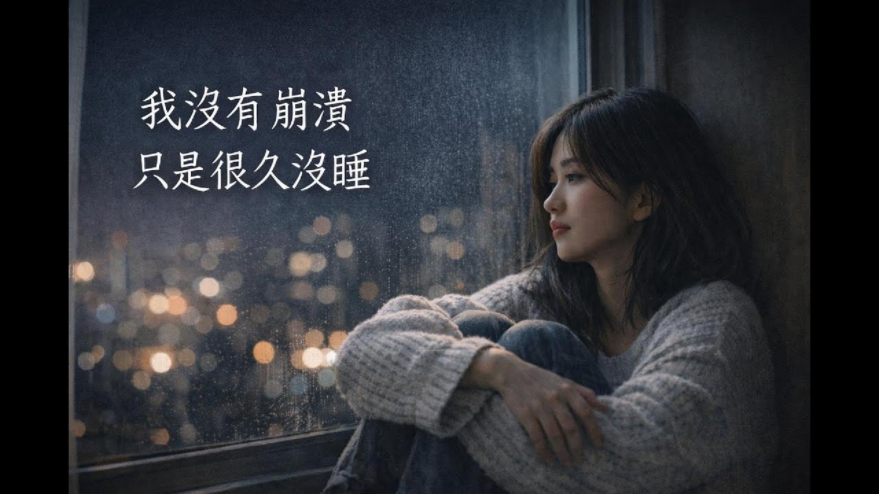 《我沒有崩潰，只是很久沒睡》寫給撐很久的人的一首歌｜深夜療癒系 AI 歌曲