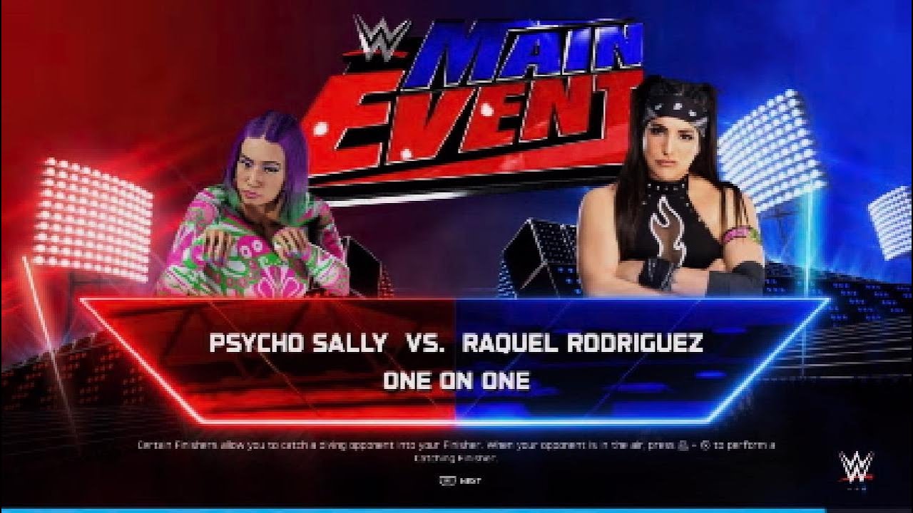 WWE Main Event| Psycho Sally vs Raquel Rodriguez WWE2K25