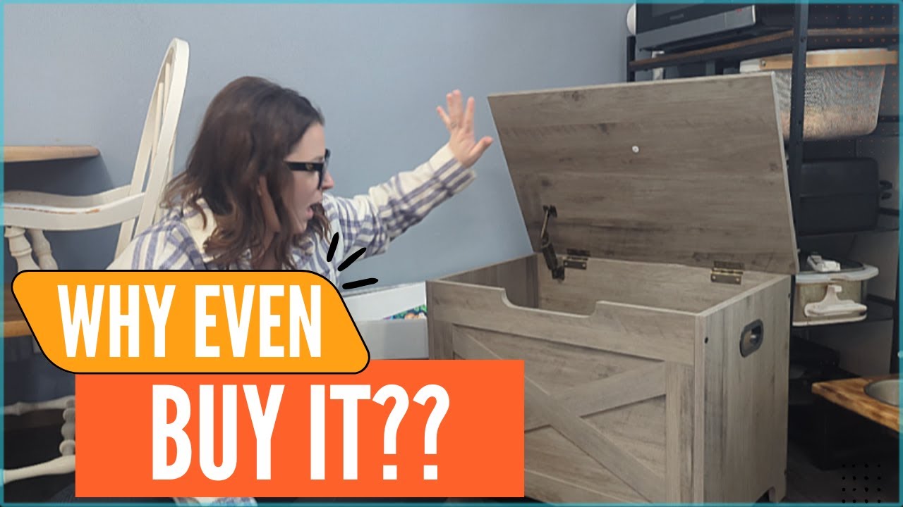Retro Wooden Storage Chest with 2 Safety Hinges, Loads 300 lb, Easy Assembly- Is it worth it?