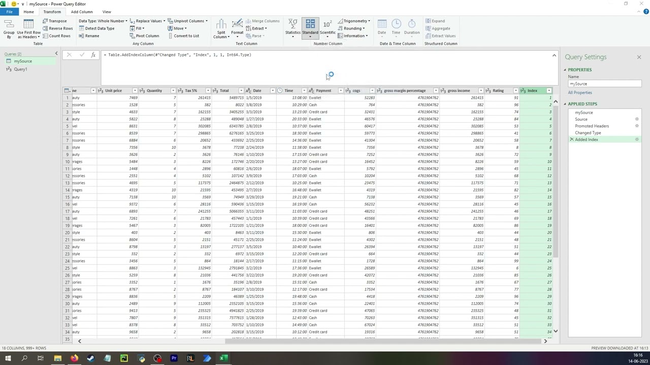27.1 - Split a table into tables with 50 rows (Power Query)