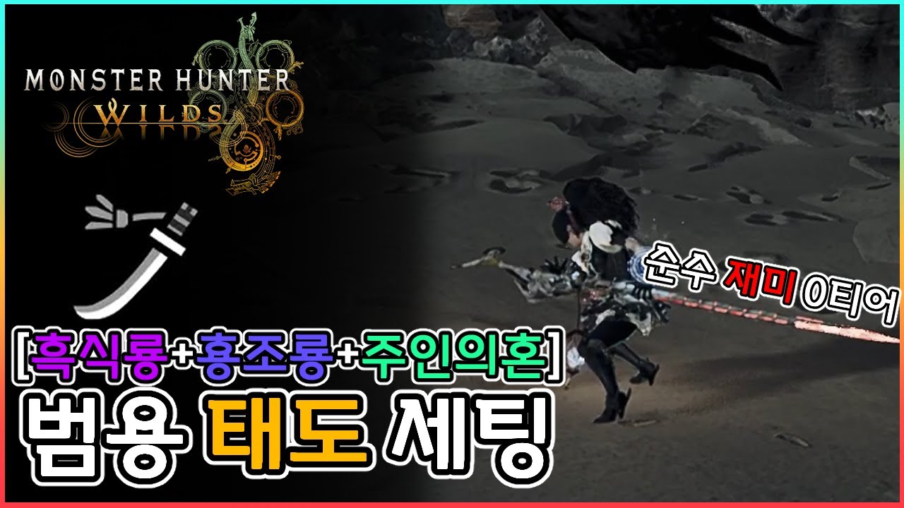 내가 만든 태도 찍먹용 세팅│태도│셀레기오스│몬스터헌터 와일즈