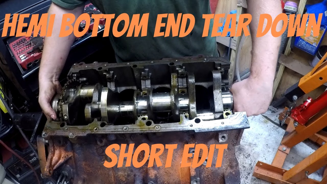 Tearing Down The 6.1 Hemi In Preparation of 429 Stroker Kit Short Edit