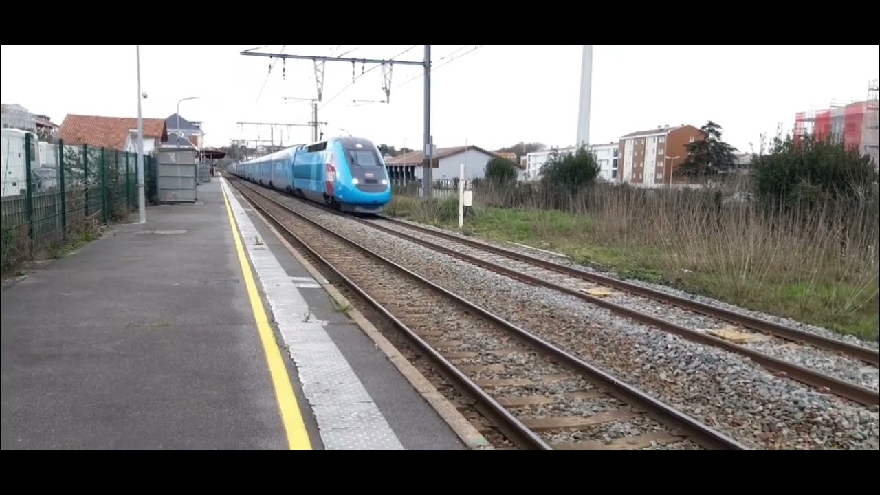 Rame TGV DASYE OUIGO normale et Rame TGV DASYE TANGO à Saint Jean de luz !