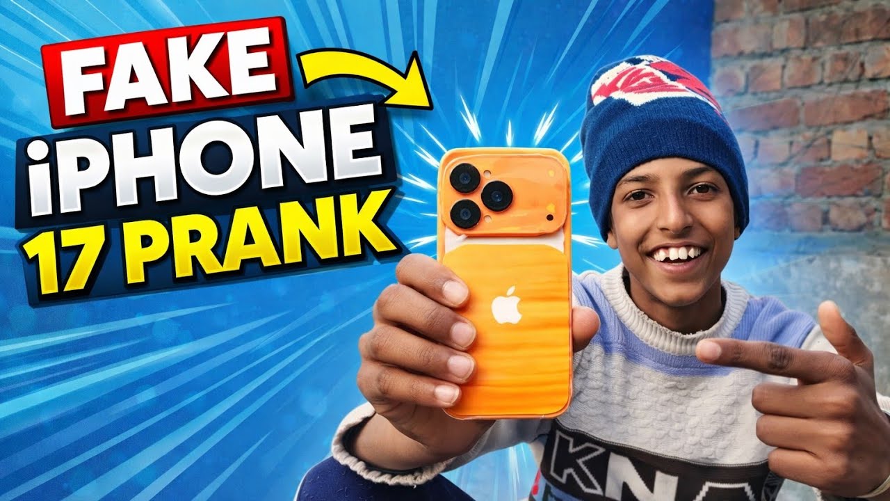 Fake iPhone 17 prank 🤯😂