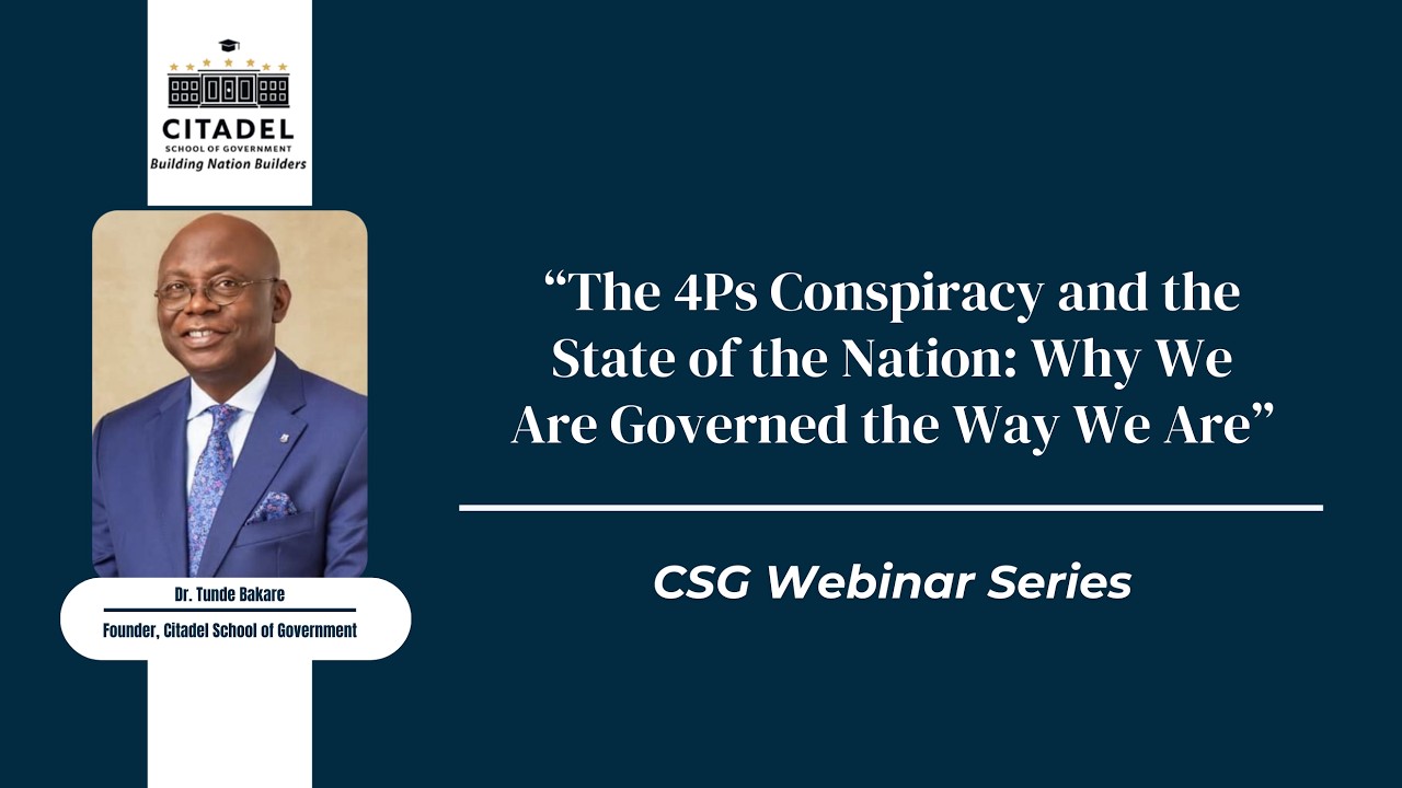 CITADEL SCHOOL OF GOVERNMENT HOSTS HER INAUGURAL WEBINAR SERIES