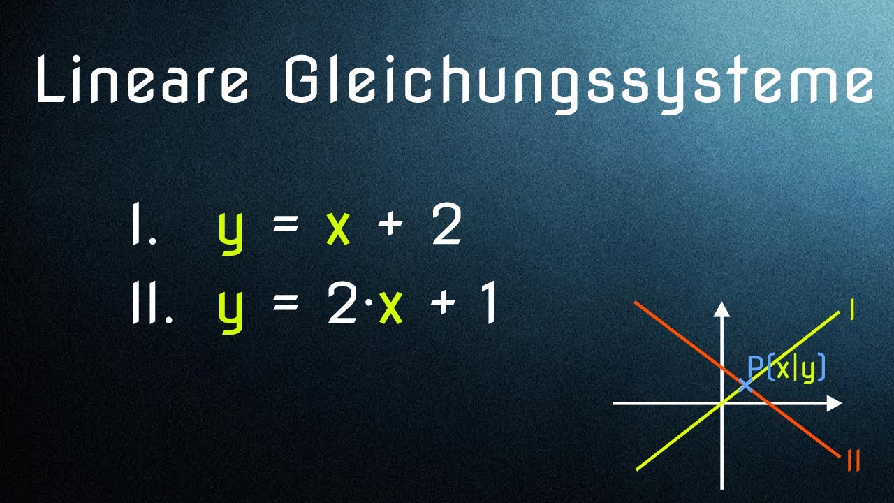 Lineare Gleichungssysteme (1/6) - Die 3 Lösungsverfahren erklärt