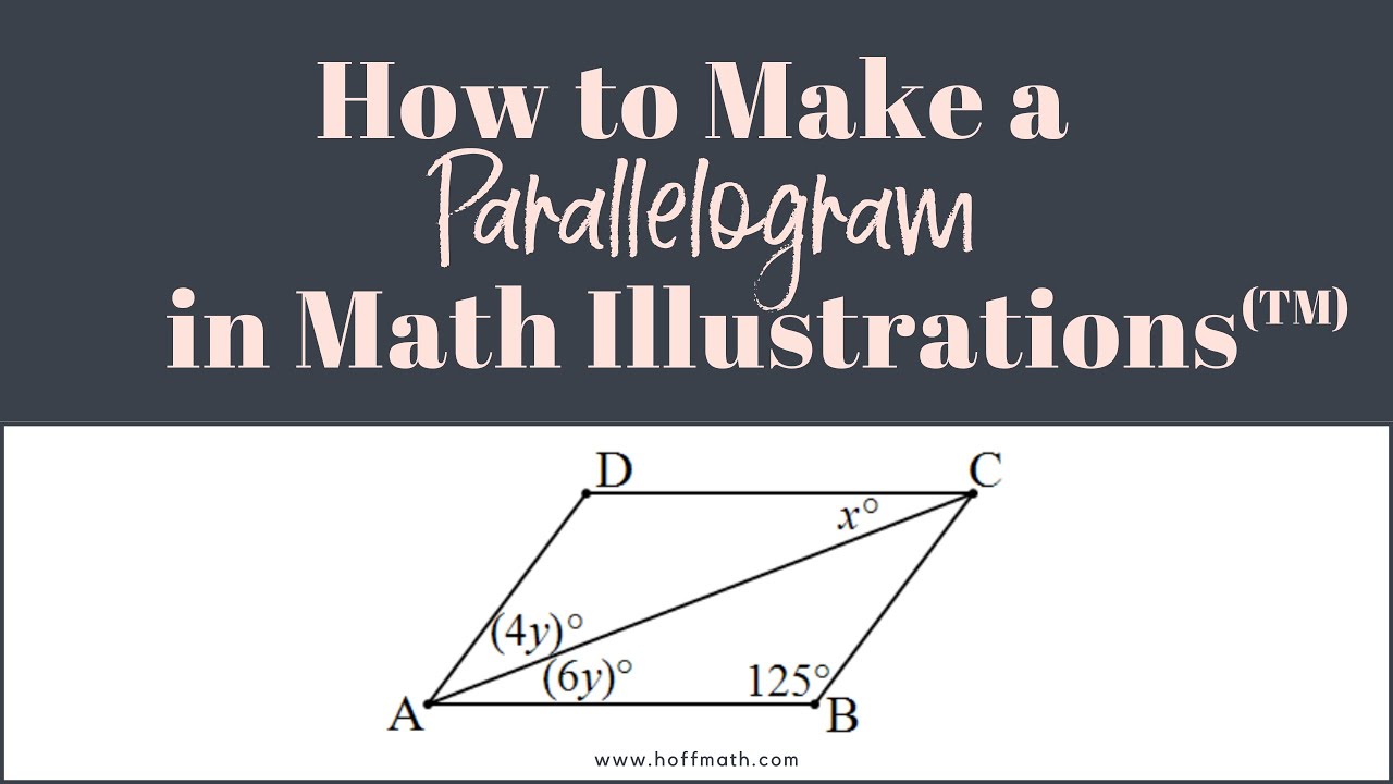 How to make a parallelogram in Math Illustrations