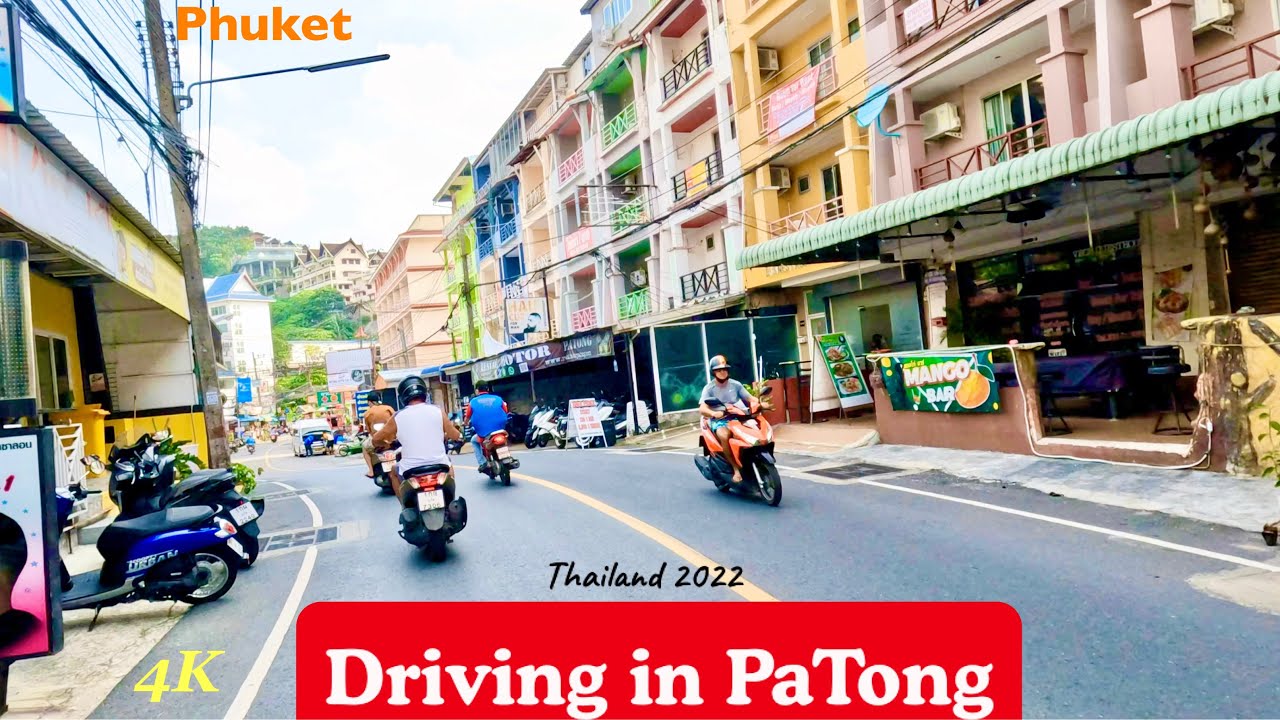 Driving in Phuket | PaTong Streets | Thailand 2022 | 4K Video