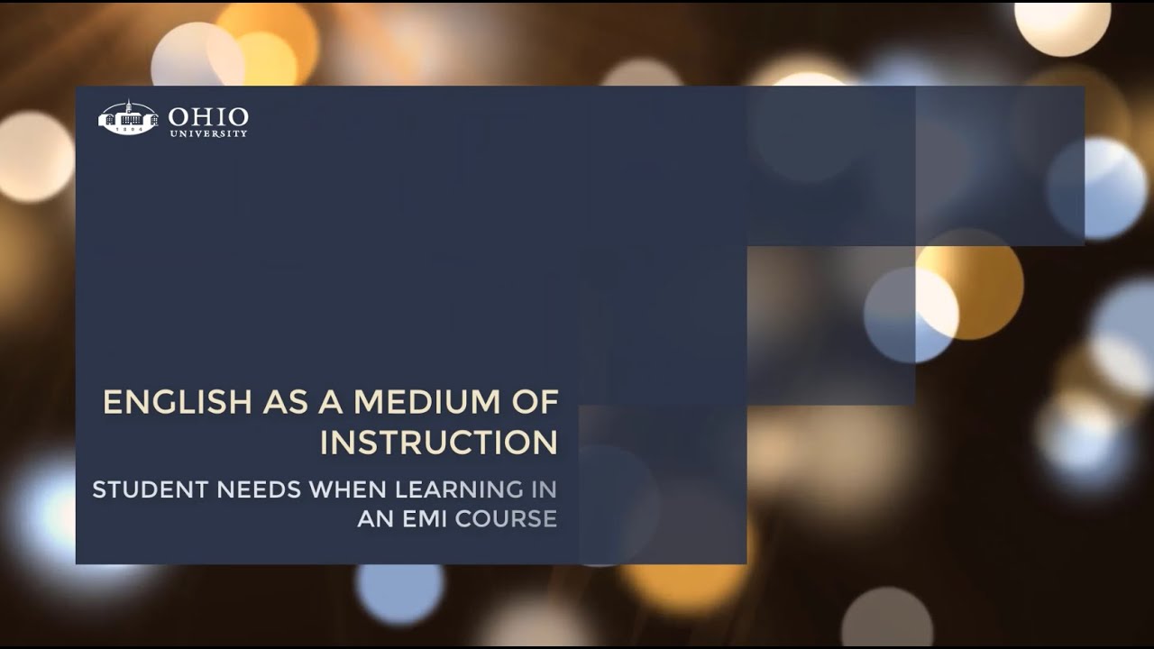 EMI   Student Needs when Learning in an EMI Course