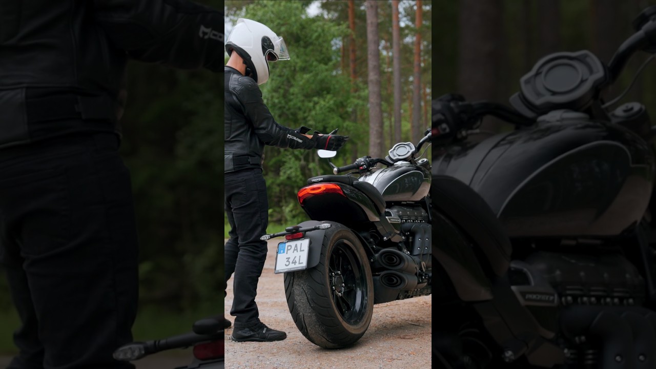 THIS MONSTER OF A BIKE IS GREAT! #motorcycle #motorcyclereview #bike #speed #triumph #country #JOY