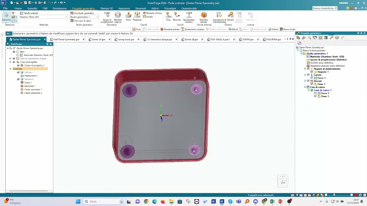 Academy Solid Edge | Tutorial | Progettazione Generativa [Generative Design]