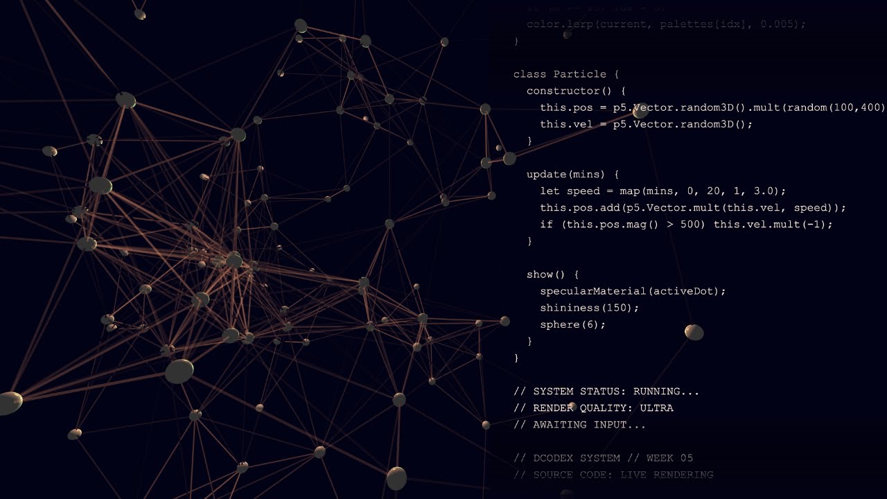 RED NEURONAL 3D: ARTE GENERATIVO & ELECTRÓNICA AMBIENTAL