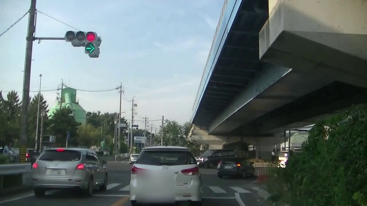 岡崎ＩＣ（インターチェンジ）から東名高速道路下り線(名古屋方面)に入ってみました！！愛知県道２６号線（岡崎環状線北向き）から国道１号線にはいるところから始まります！！
