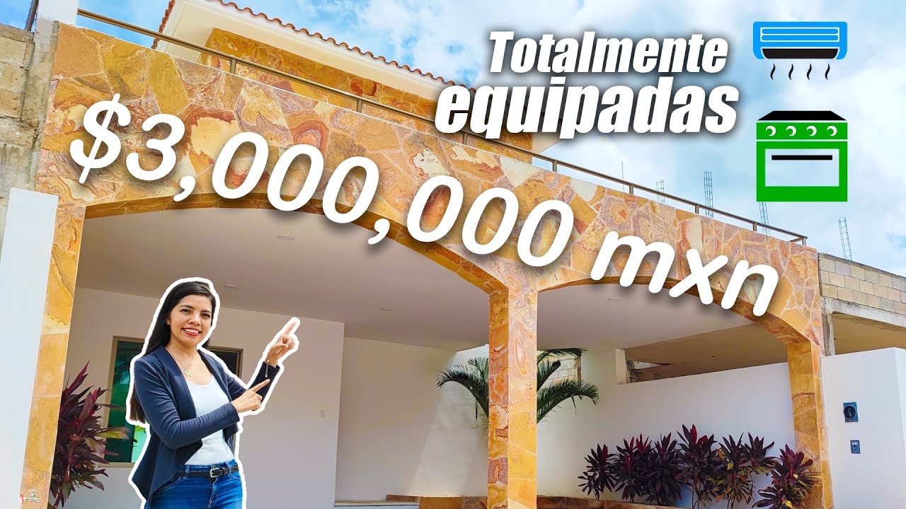 LUJOSAS Casas al Norte de Mérida con MARMOL y Granito!!😮Yucatán