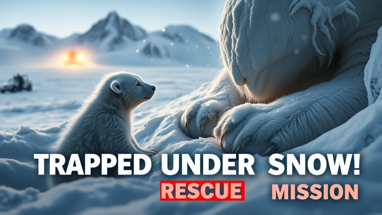 Mother Polar Bear Buried in Snow &ndash; Will She Survive