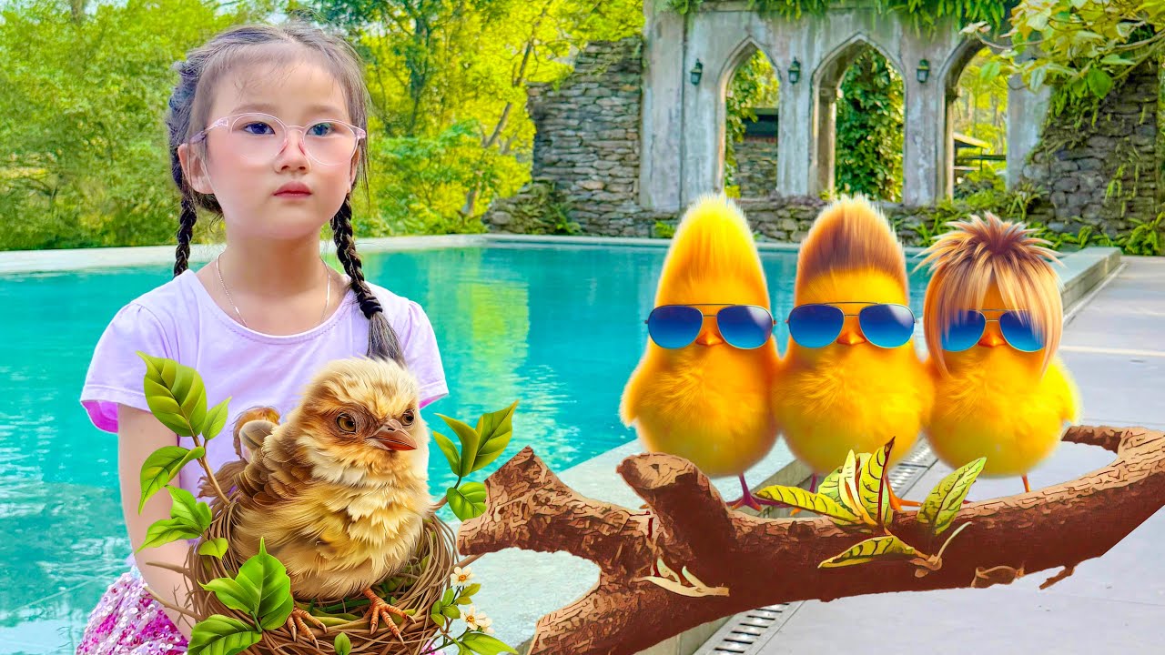 Cam Cam gi&uacute;p đỡ ch&uacute; chim non bị thương, đi thăm nh&agrave; c&aacute;c bạn con vật: con g&agrave;, chim bồ c&acirc;u, con thỏ