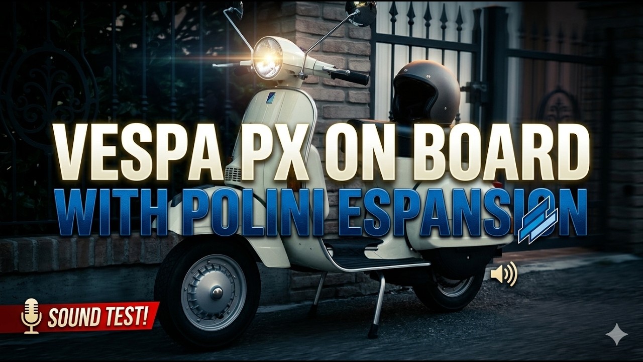 VESPA PX125E WITH POLINI EXPANSION EXHAUST