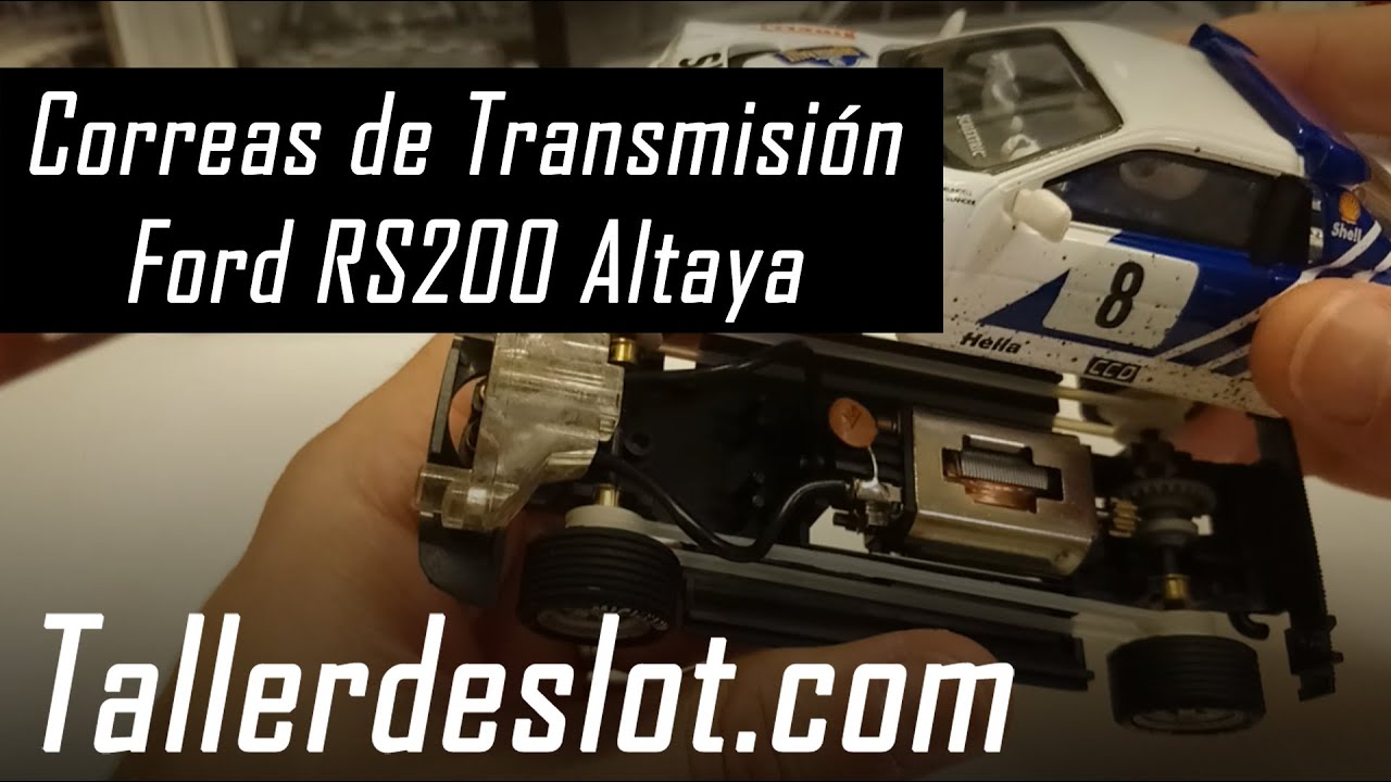 🗜️ Correas de Transmisión 【 Scalextric 】 Ford RS200 Altaya