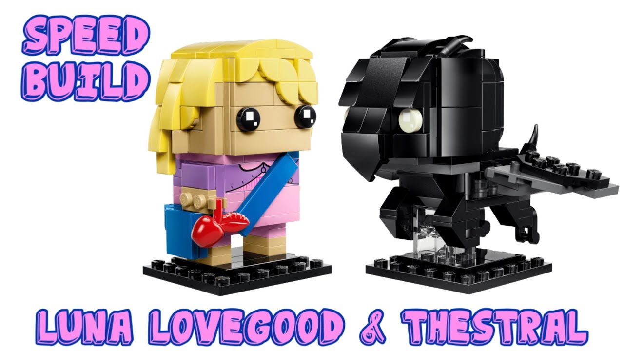 Speed Build | Building Lego Brickheadz 40802 Luna Lovegood & Thestral Figures | Harry Potter 