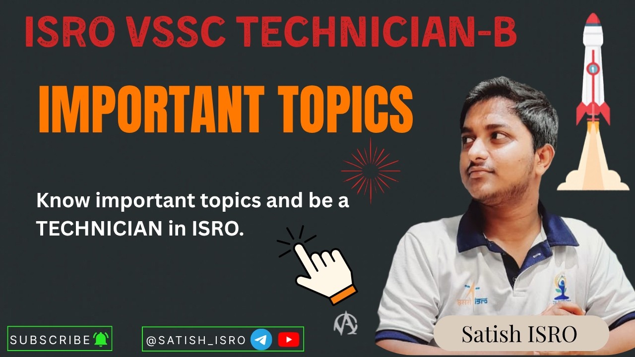 🚀 ISRO VSSC Technician-B Important Topics 2026 🔥 | Must Study Topics for Selection 🎯