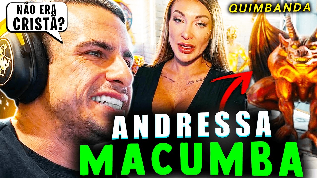 SUPER XANDÃO REAGINDO - INICIAÇÃO DA ANDRESSA URACH NA QUIMBANDA (Igreja da Pombo Gira)... CLONE