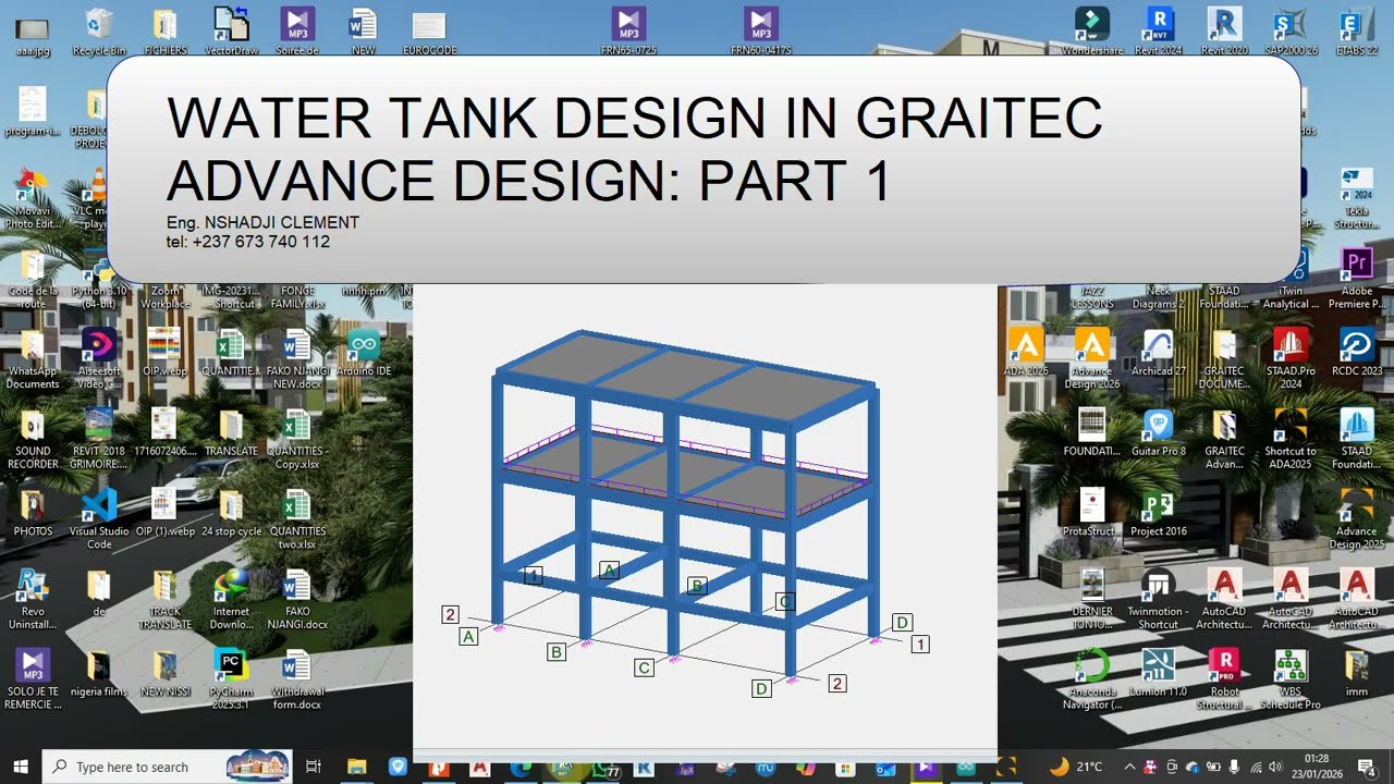 WATER TANK DESIGN IN GRAITEC ADVANCE DESIGN PART 1