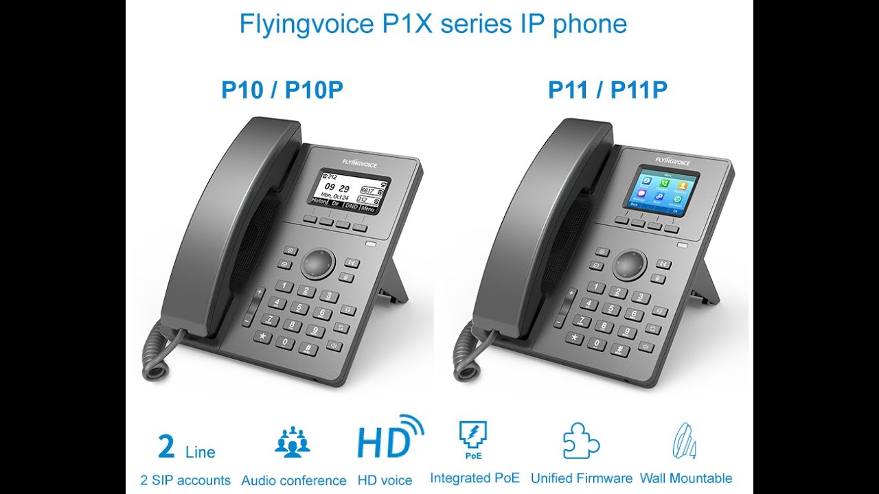 Hướng dẫn c&agrave;i đặt điện thoại để b&agrave;n VoIP Flyingvoice P10 P10P IP Phone