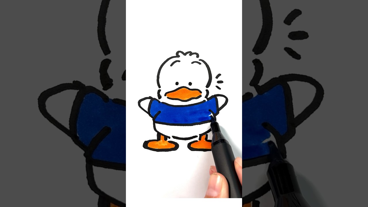 Pekkle (Sanrio) Drawing in 60 Seconds #pekkle #sanrio #drawing