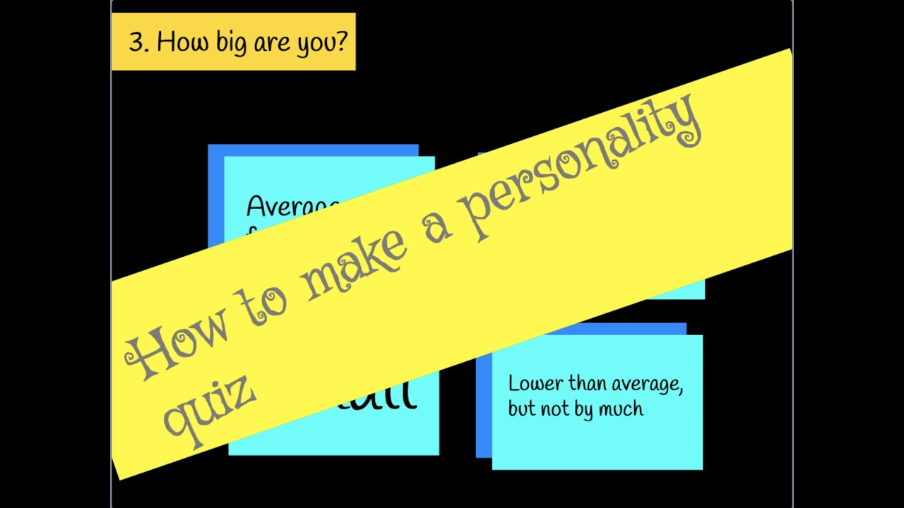 How to Make A Personality Quiz on Scratch