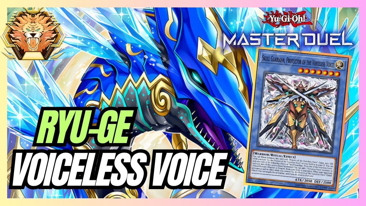 Master Rank with Ryu-Ge Voiceless Voice  - Ranked Duels [Master Duel Yu-Gi-Oh!]