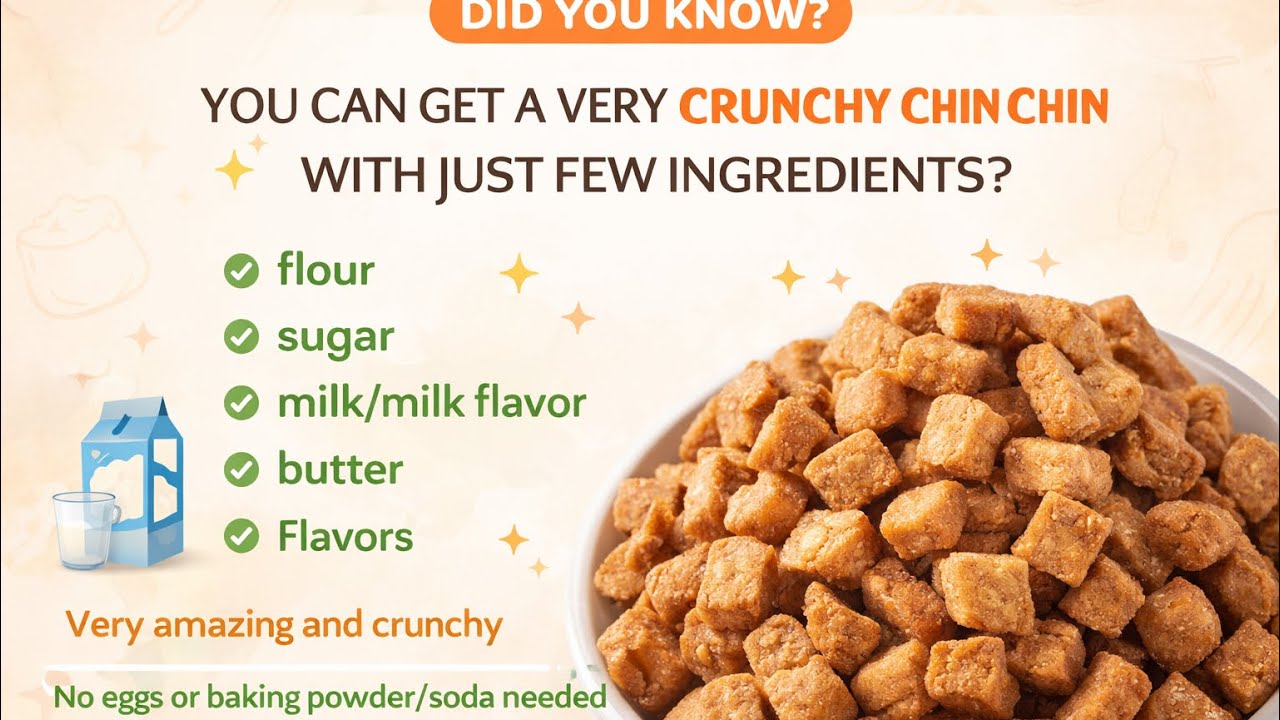 Crunchy Chin Chin Recipe Without Eggs or Baking Powder | Easy & Affordable