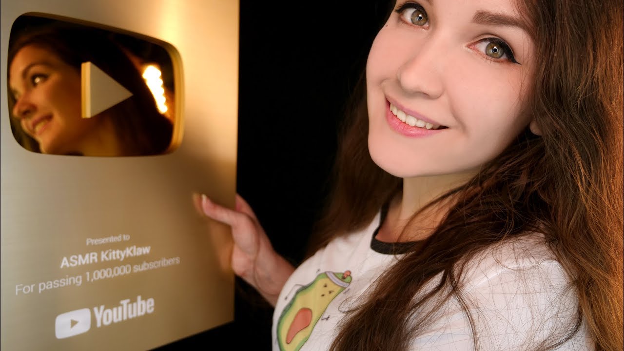 💛 ASMR Gold YouTube Play Button 💎[Subtitles] [Russian]