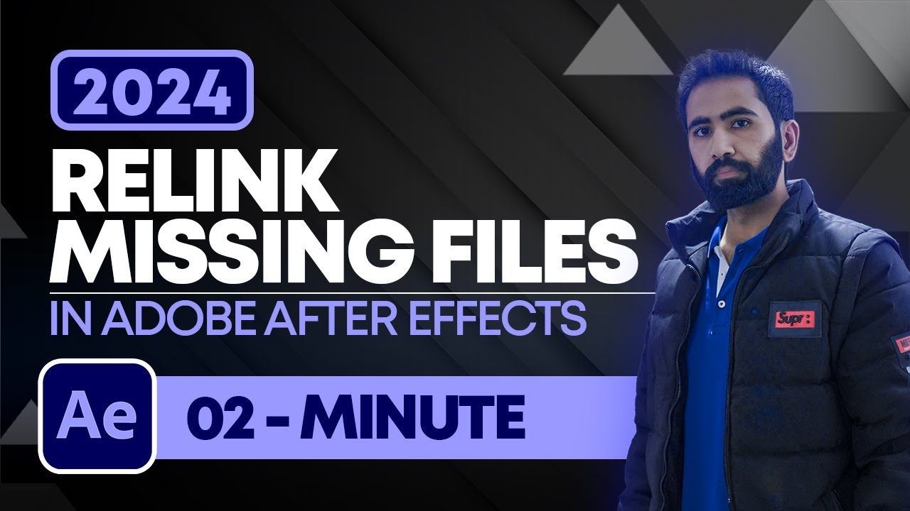How To Relink Missing Files In Adobe After Effects 2024 | Relink Project Files After Effects 2024