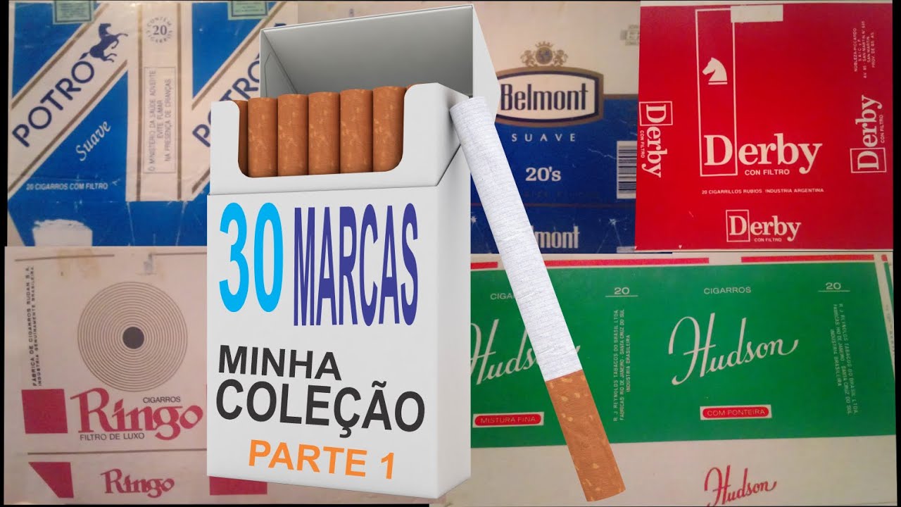 30 MARCAS DE CIGARRO DA MINHA COLEÇÃO -- PARTE 1