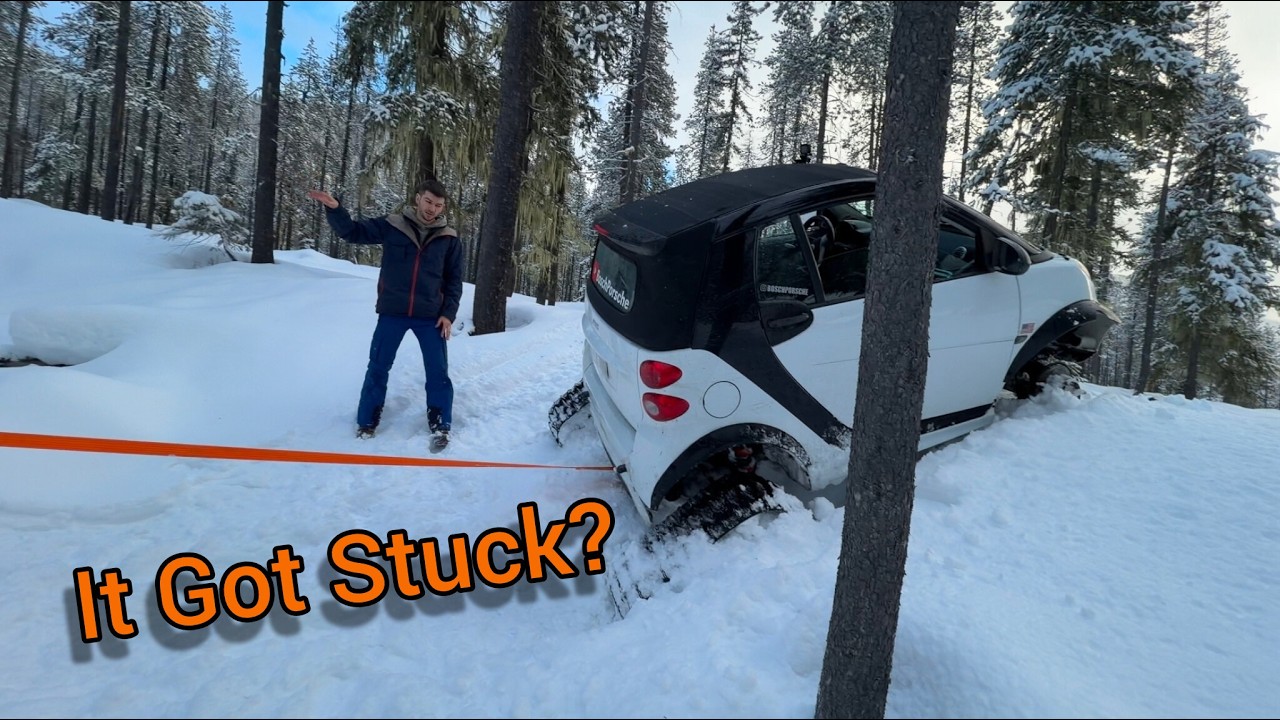 We had Crazy Fun Experience with this Lifted Smart Fortwo Plus on Snow Tracks