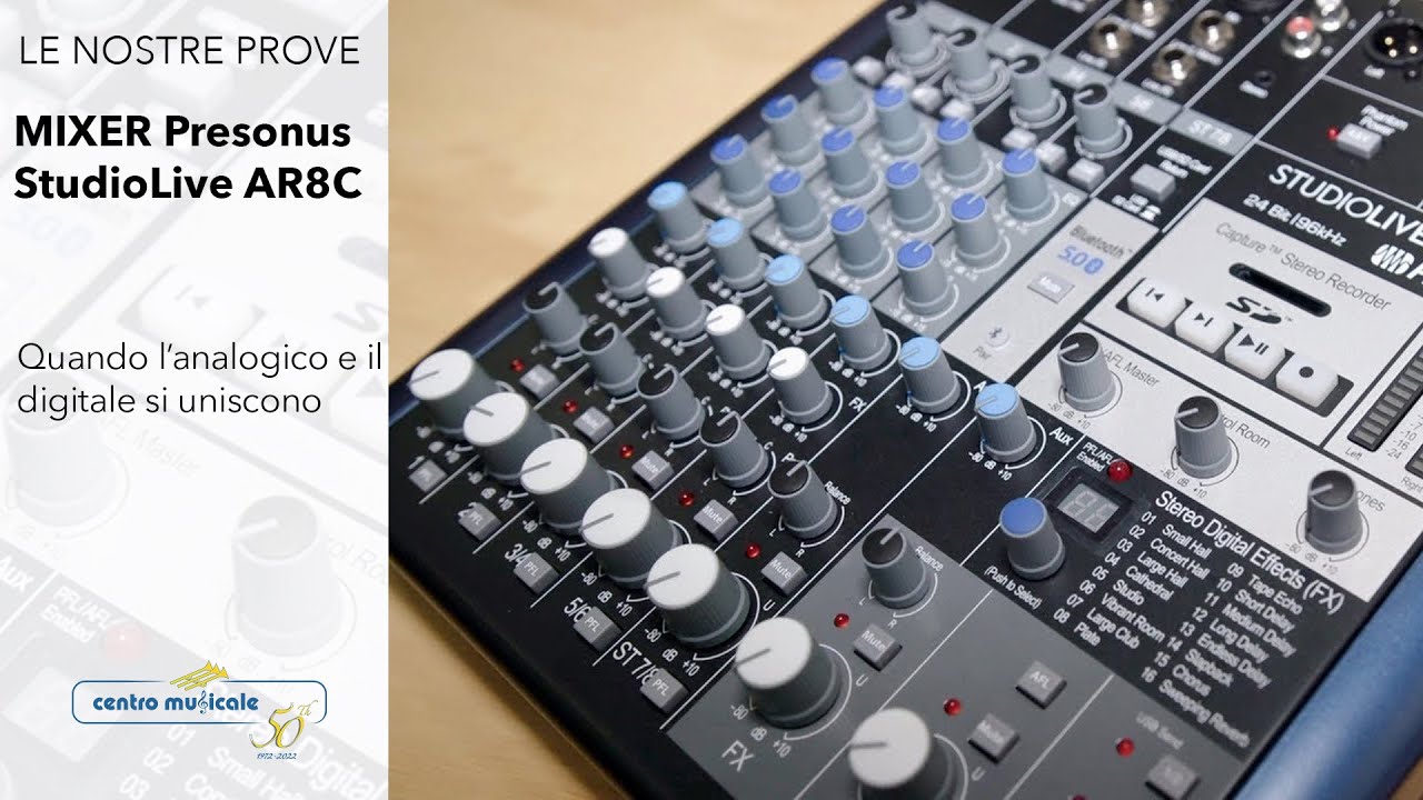MIXER  PRESONUS StudioLive AR8C analogico/digitale