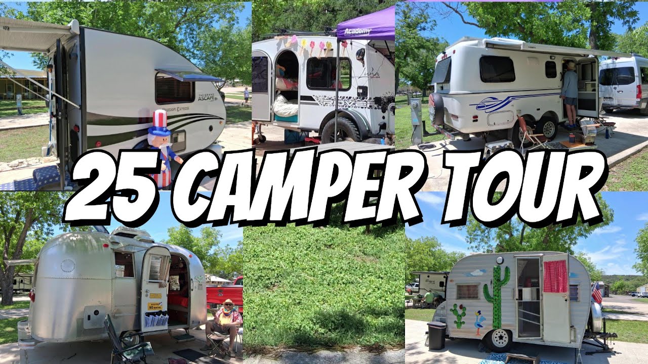 We Tour 25 CAMPERS at the Texas Tiny Trailer Rally
