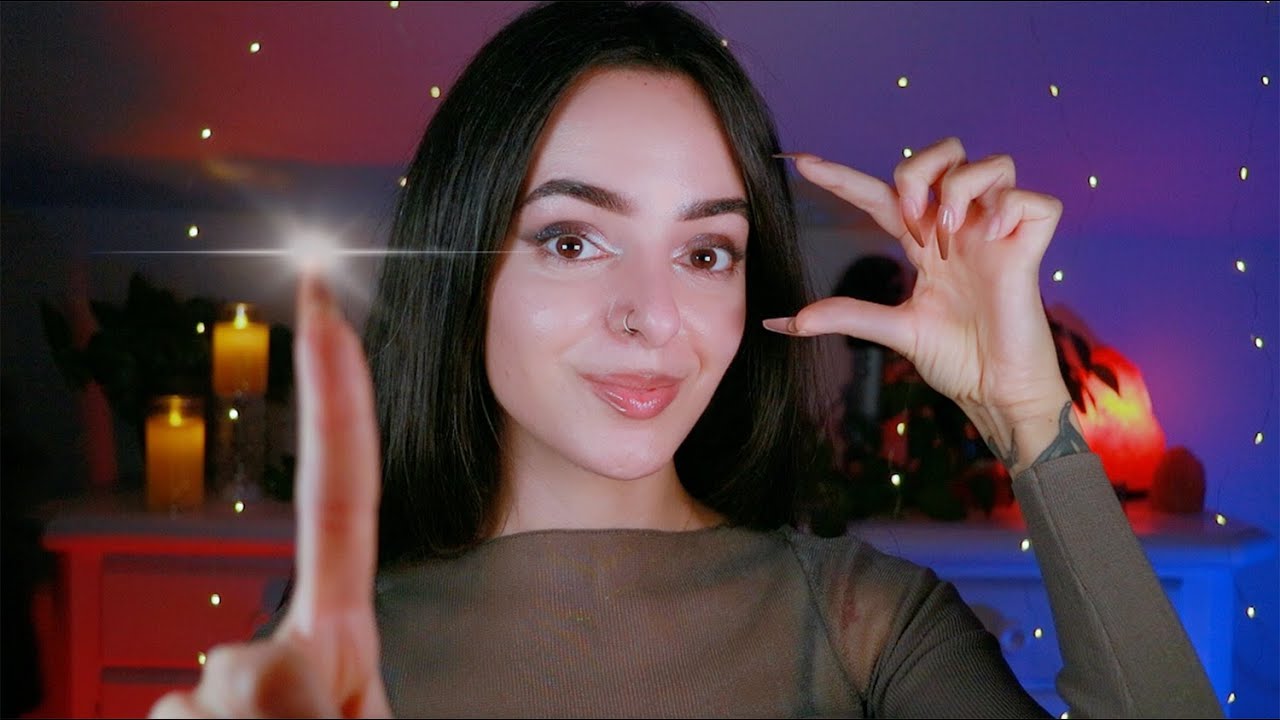 ASMR Follow Along w Eyes OPEN to Distract Your Mind 🤍 Simon Says, Sharp or Dull, Word Games, Tracing