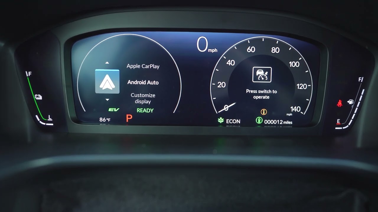 2026 Honda CRV Sport L - Digital Instrument Cluster