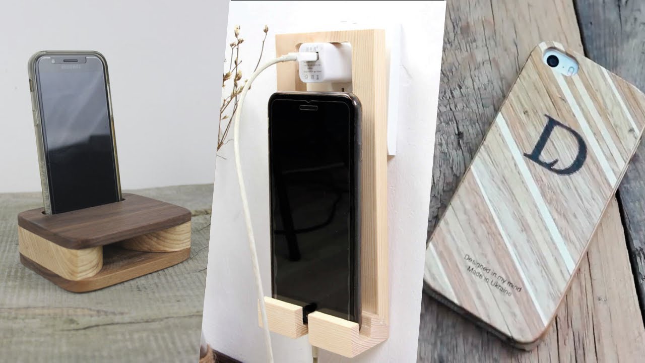 5 Sencillas Ideas con Madera para tu Celular 📱🔨 Aprovecha tus Retales