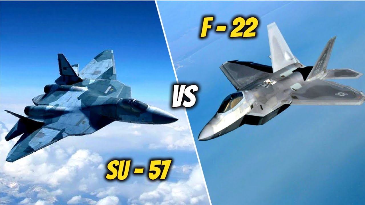 SU-57 vs F-22 | &iquest;RUSIA o ESTADOS UNIDOS? | &iquest;Qui&eacute;n GANAR&Iacute;A en un COMBATE A&Eacute;REO?