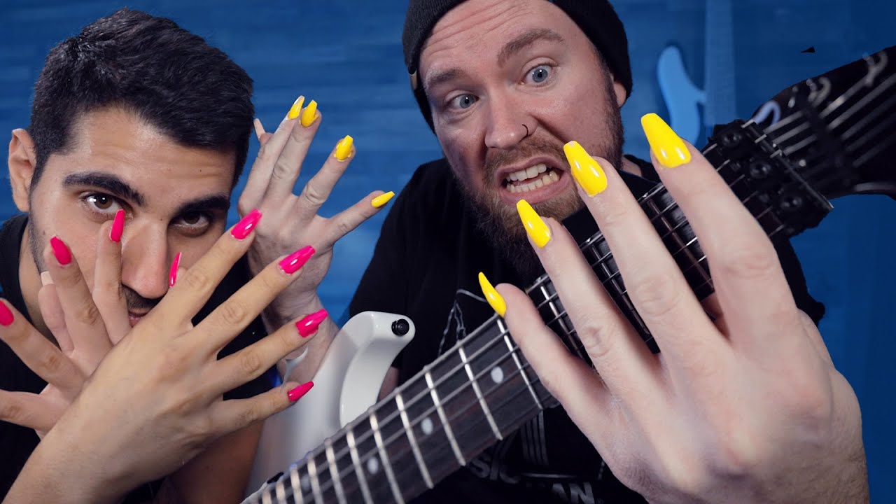 Playing Guitar with FAKE NAILS